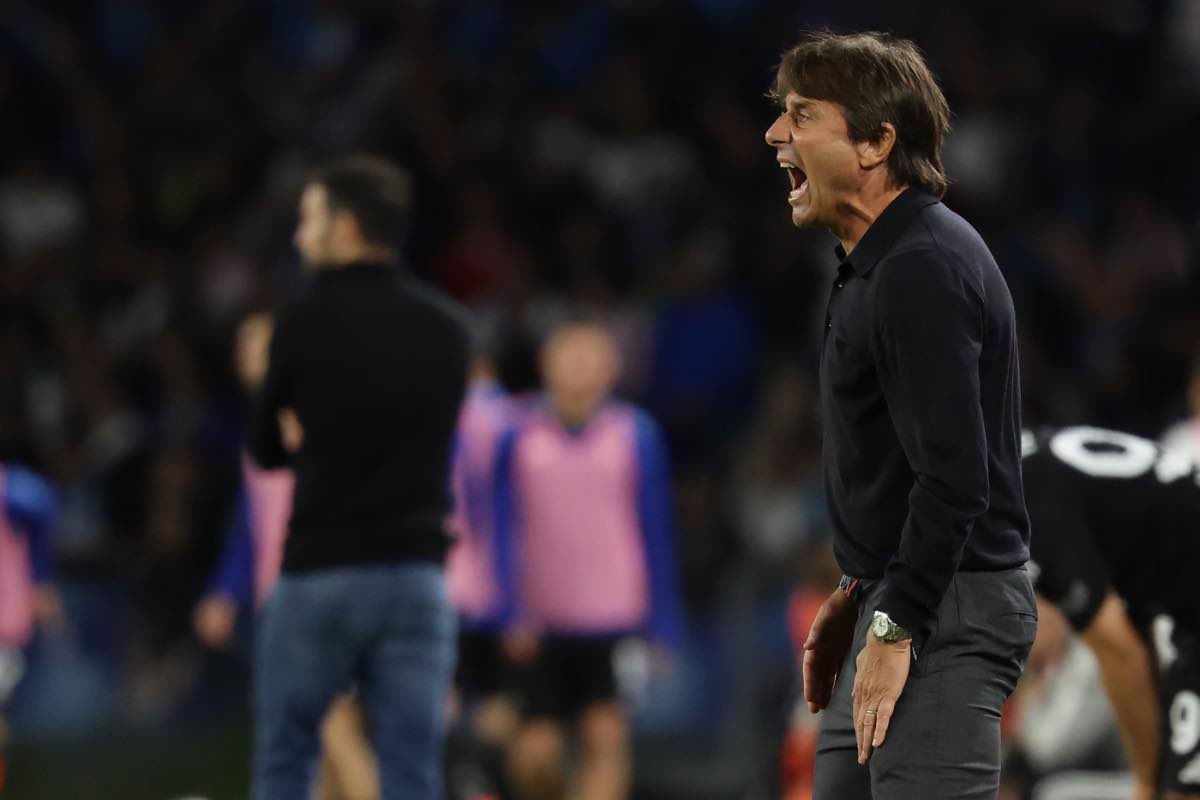 Antonio Conte parla nel post di Napoli - Como