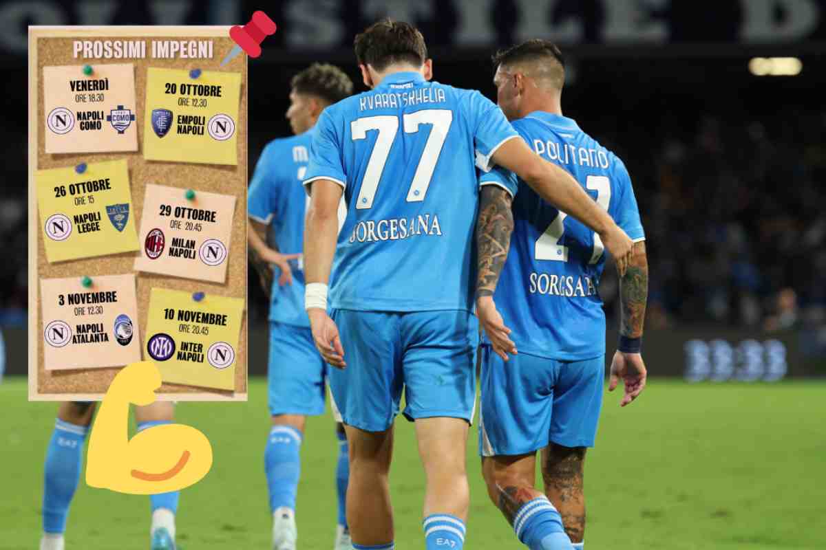 Napoli, tra ottobre e novembre la verità: il calendario svelerà il vero obiettivo degli azzurri