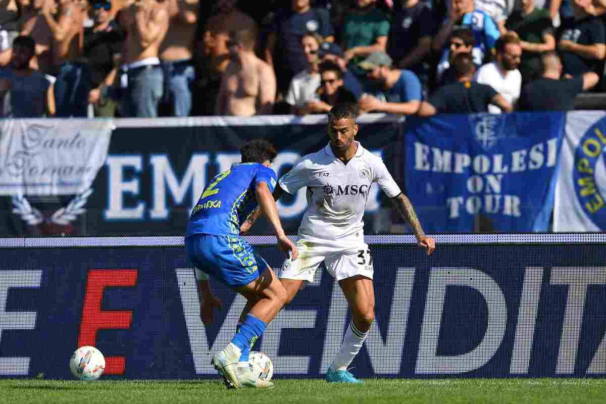 Napoli-Lecce, infortunio per Spinazzola 