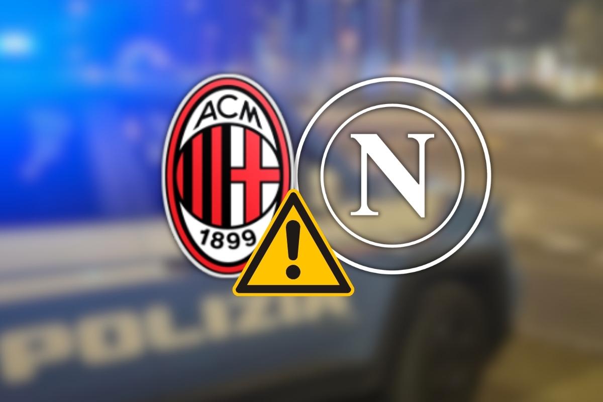 Milan Napoli, trenta tifosi azzurri fermati prima del match: cosa è successo