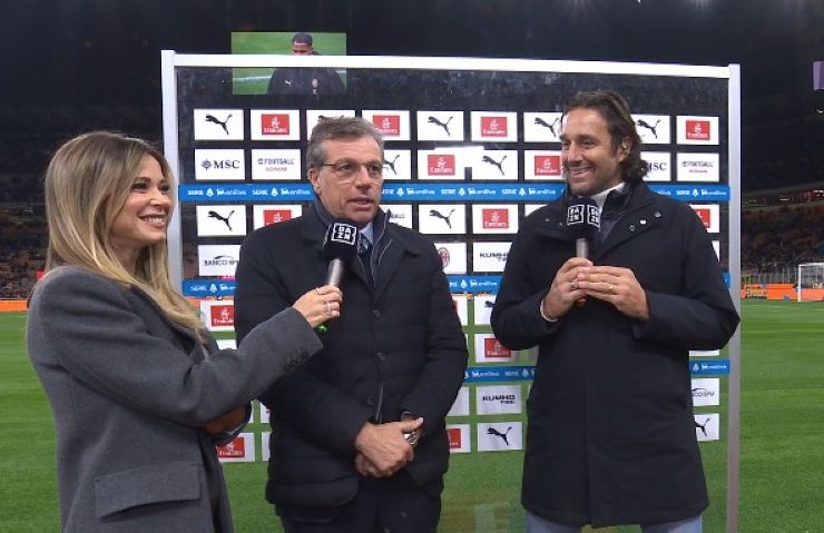 Giuntoli A Dazn con Diletta Leotta e Luca Toni