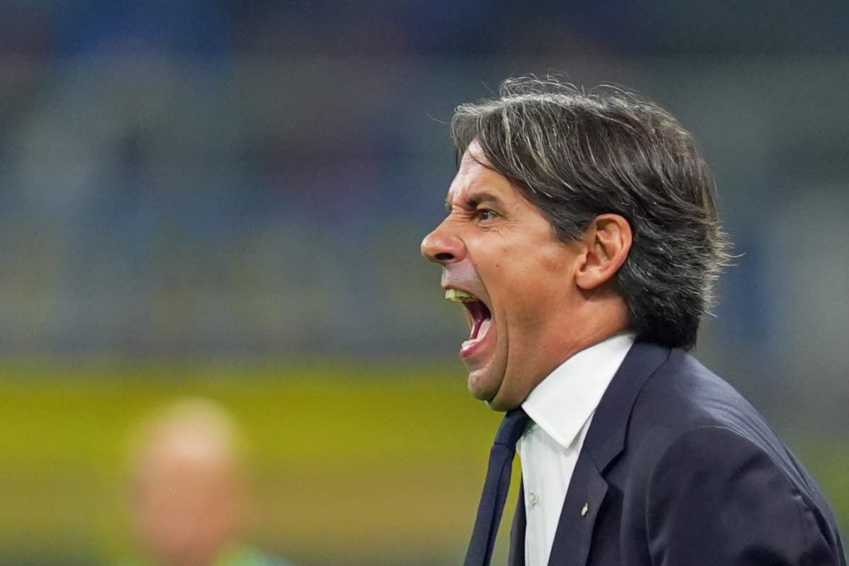 Inzaghi, tecnico dell'Inter, parla anche del Napoli nel corso della conferenza stampa odierna