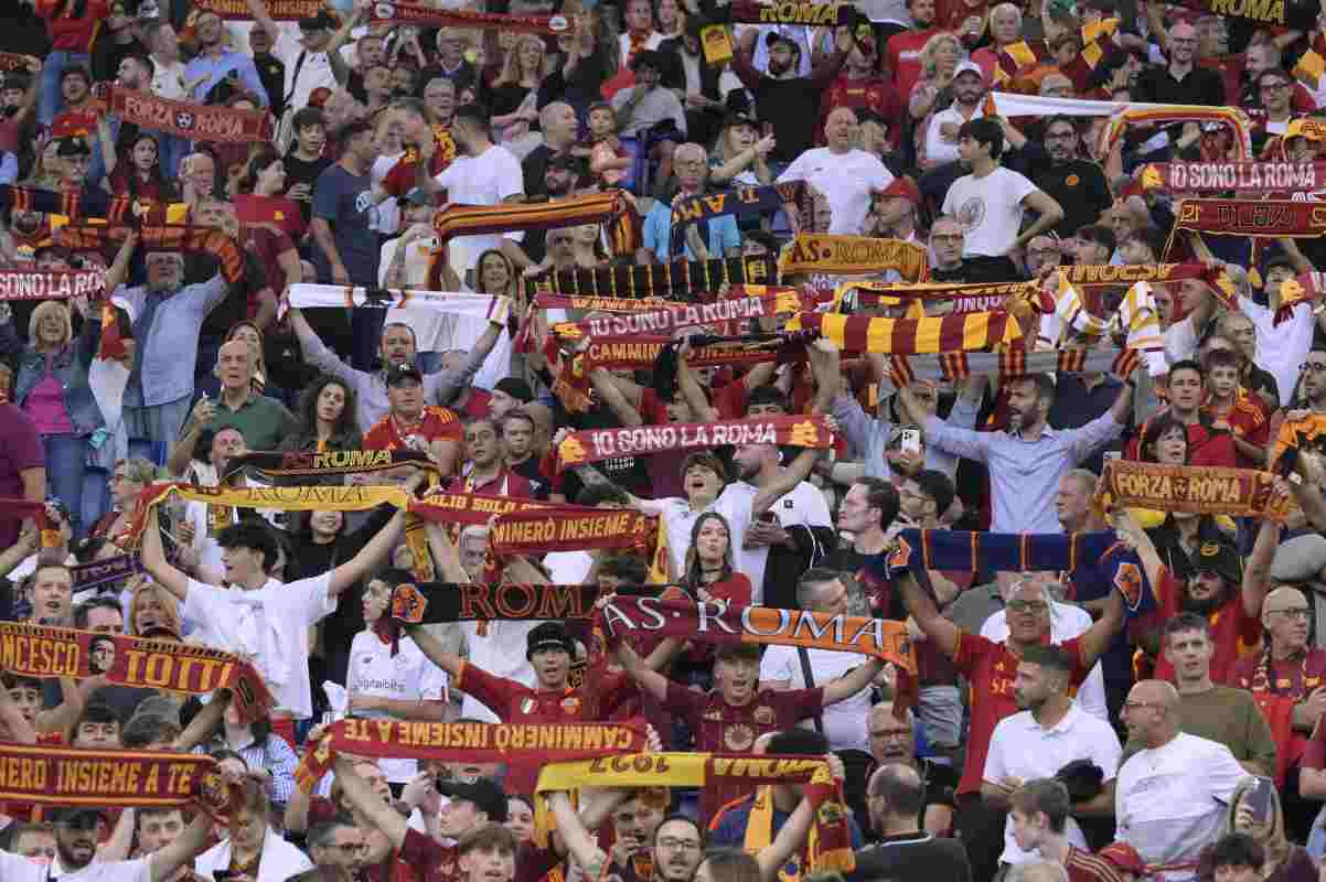 Tifosi Roma allo Stadio Olimpico 