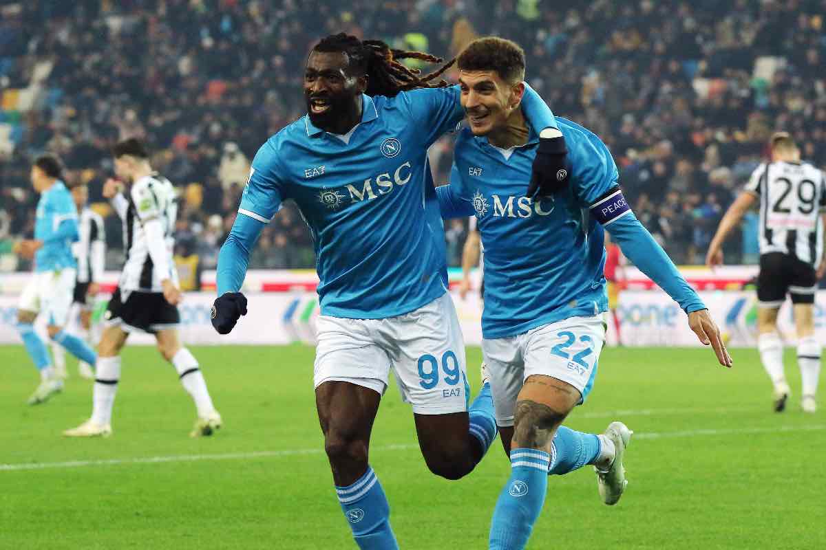 Udinese Napoli, straordinaria dedica al gol di Anguissa: la storia