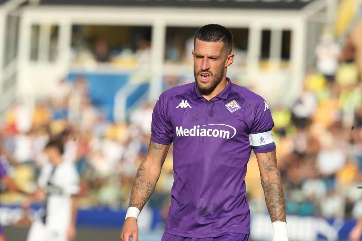 Biraghi in campo con la Fiorentina 