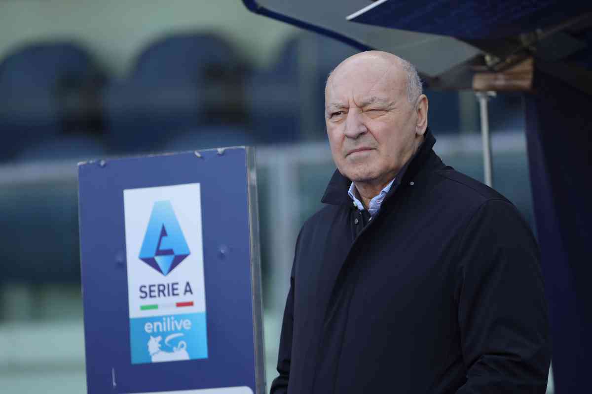 Marotta e logo Serie A