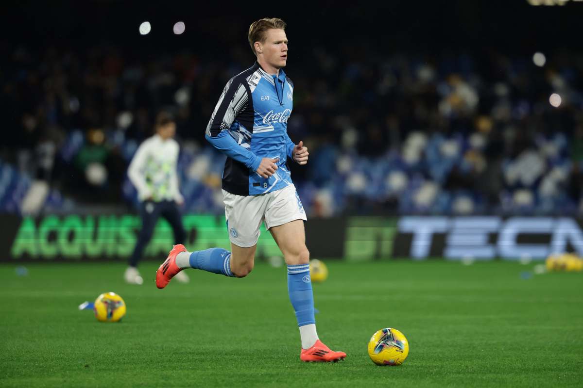 McTominay in campo con il Napoli 