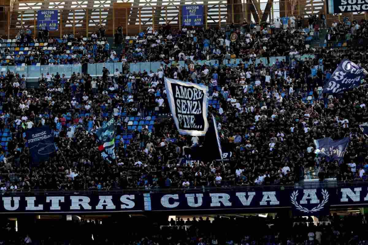 I tifosi del Napoli in curva