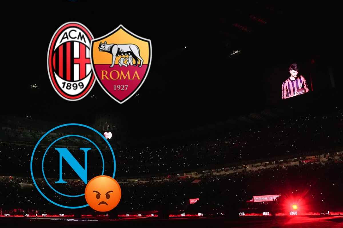 Milan Roma, che verogna a San Siro: i tifosi tirano in ballo Napoli