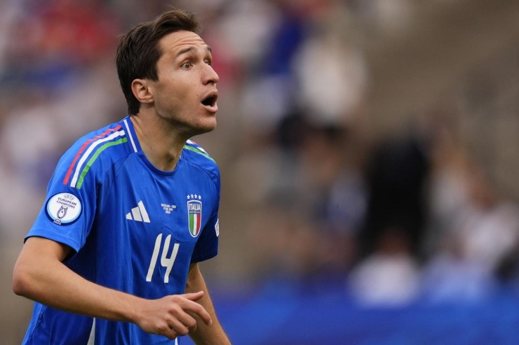 Federico Chiesa in maglia azzurra dell'Italia 