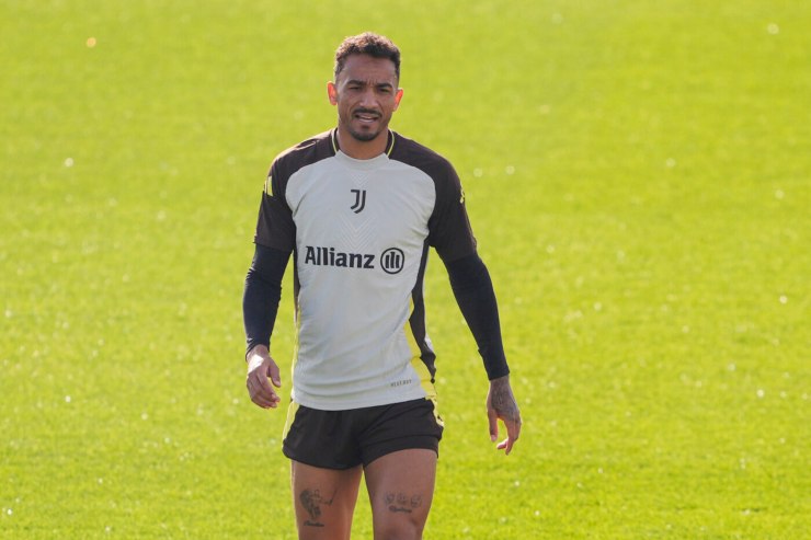 Danilo in allenamento con la Juventus 