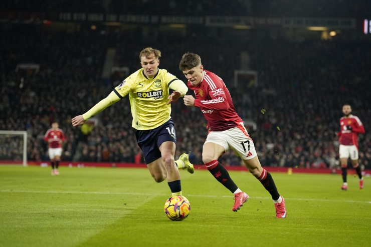 Alejandro Garnacho in campo contro il Southampton 