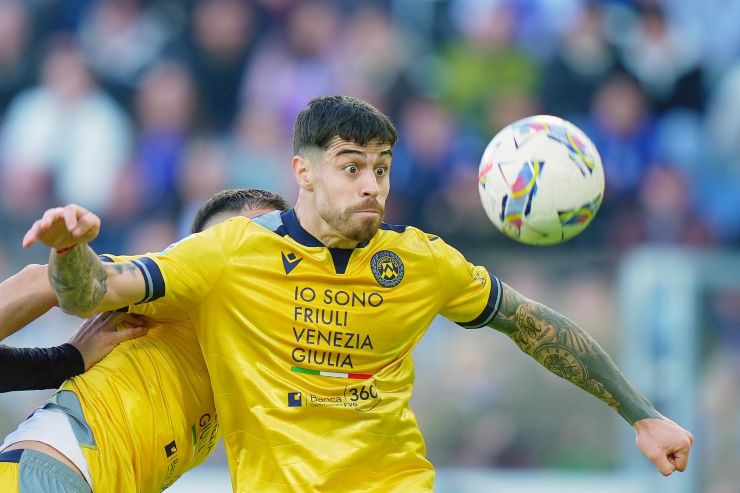 Martin Payero in campo con l'Udinese 