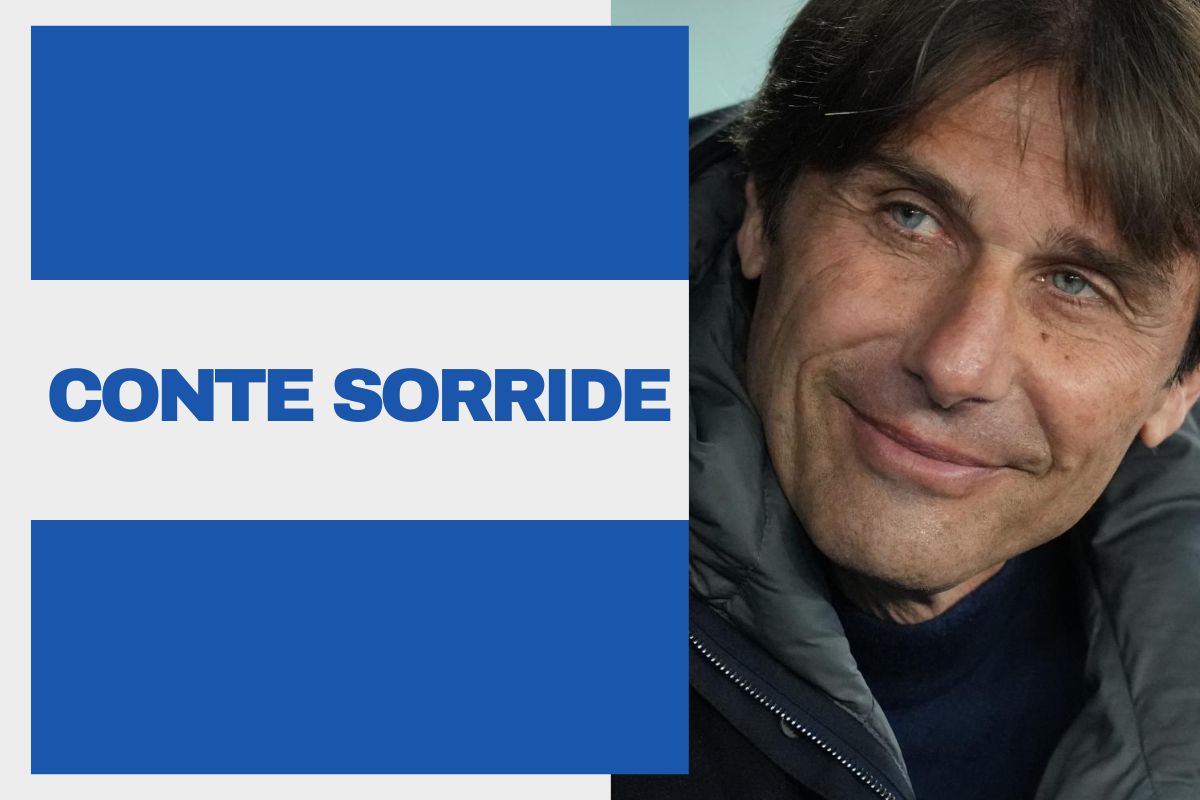 Conte sorride