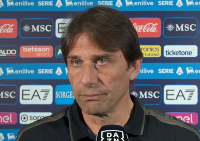 Antonio Conte parla ai microfoni di DAZN