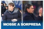 Conte e Inzaghi, mosse a sorpresa per Napoli-Inter