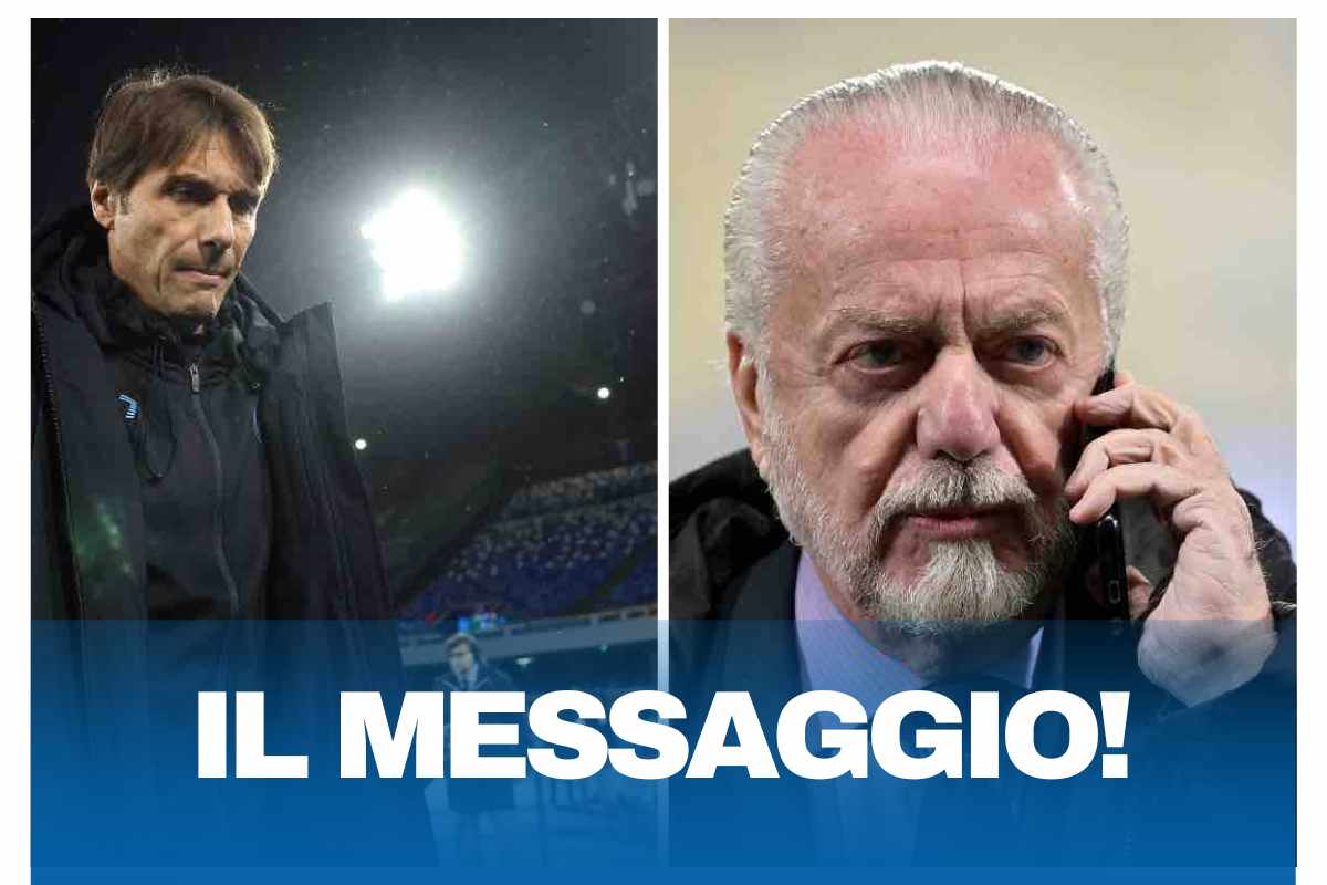 Conte manda un messagio al Napoli: De Laurentiis avvisato