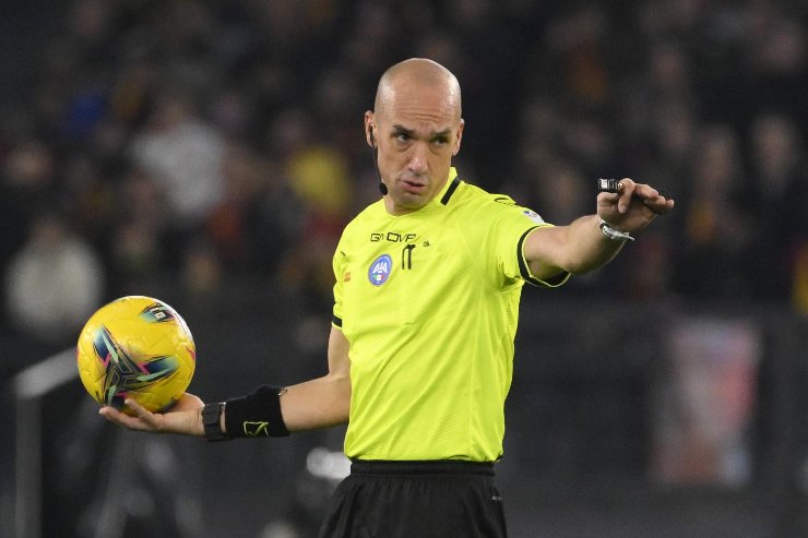 Michael Fabbri arbitro in Roma-Napoli