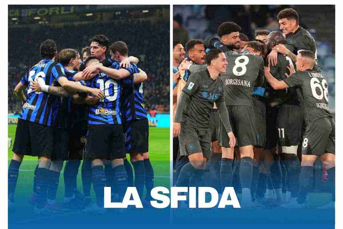 Dall’Inter sfidano il Napoli: il messaggio in vista dello scontro Scudetto