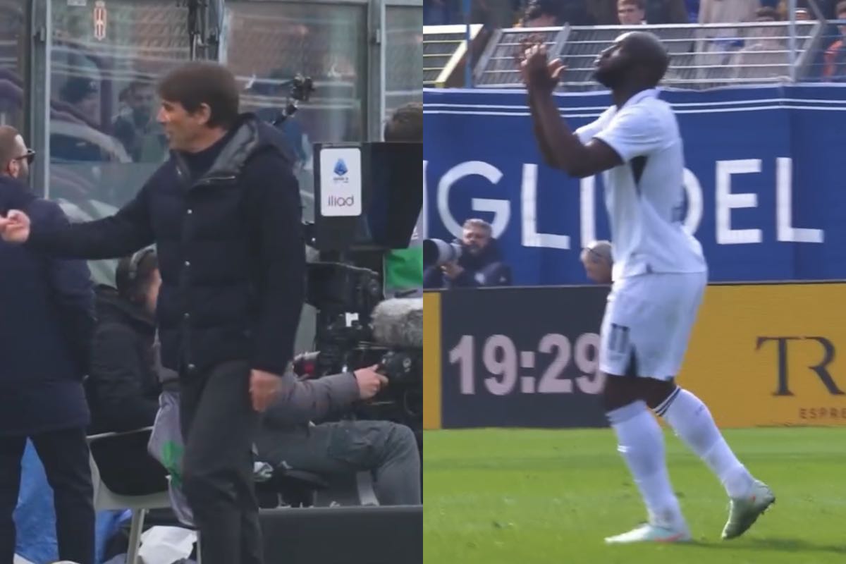 Conte e quel gesto che riguarda Lukaku