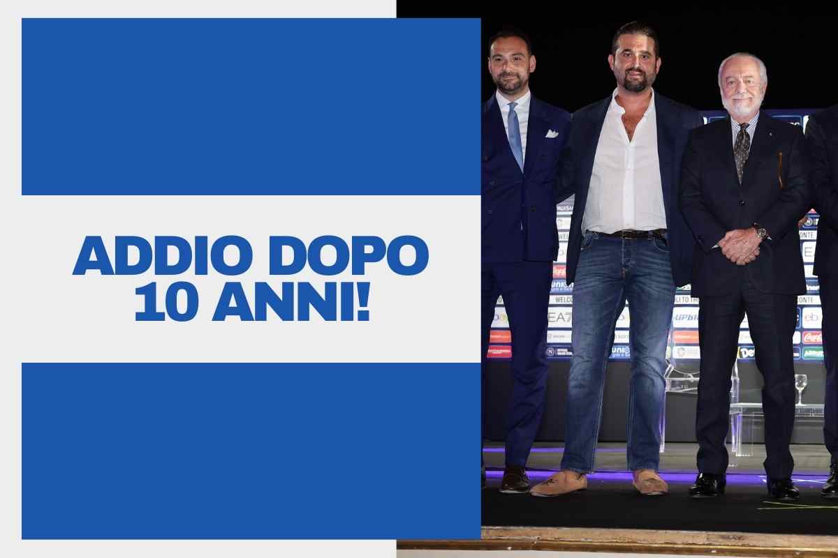 Lascia il Napoli dopo 10 anni: è ufficiale