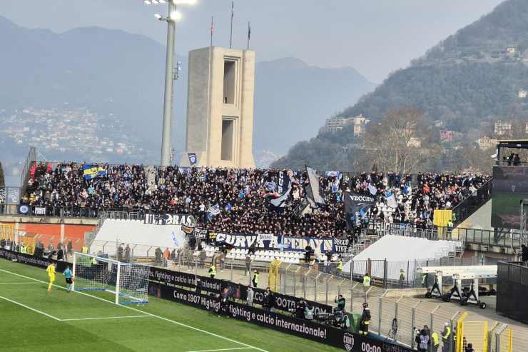 Como Napoli, botta e risposta tra le tifoserie