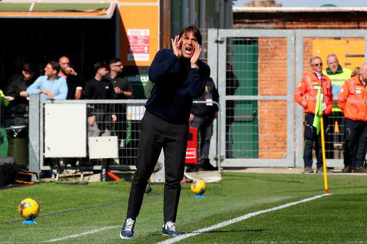 Antonio Conte urla in Venezia-Napoli