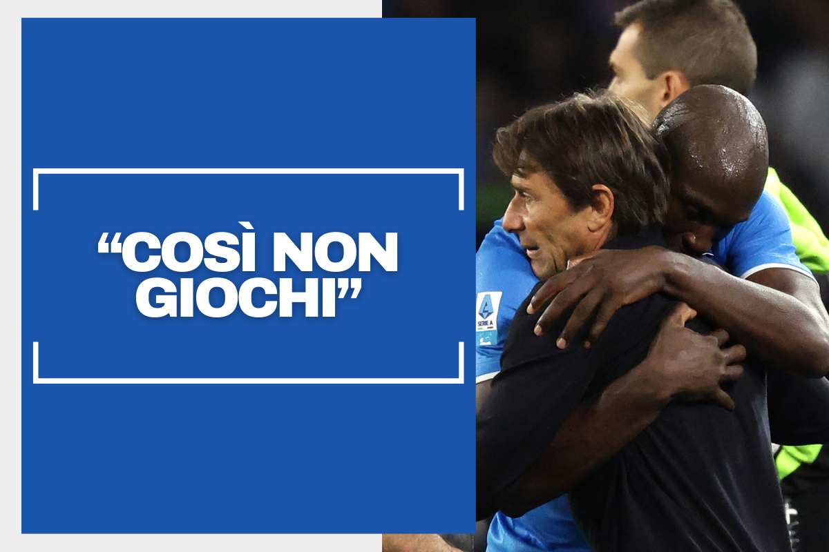 Abbraccio tra Conte e Lukaku