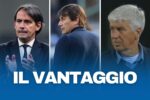 Conte e il vantaggio su Inzaghi e Gasperini