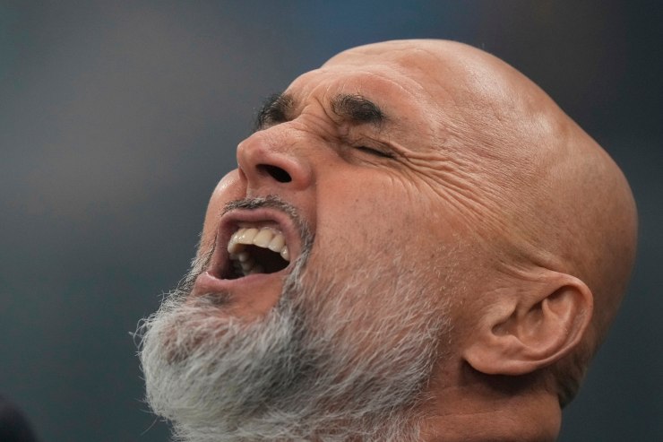 Luciano Spalletti infuriato 