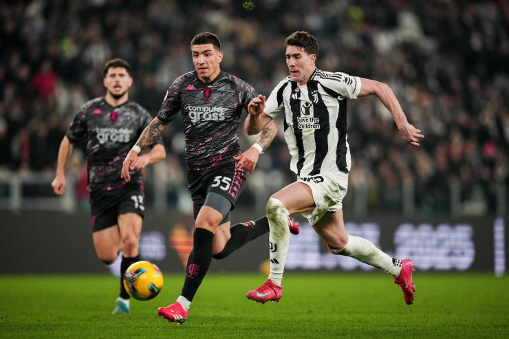 Marianucci in campo contro la Juventus 