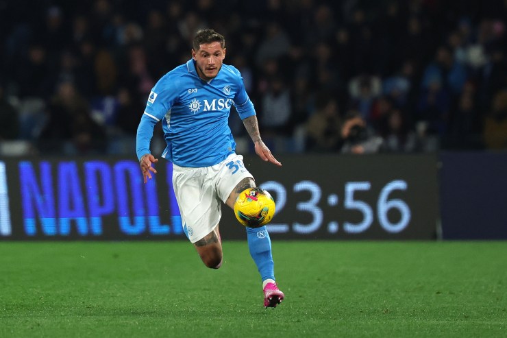 Pasquale Mazzocchi in campo col Napoli 