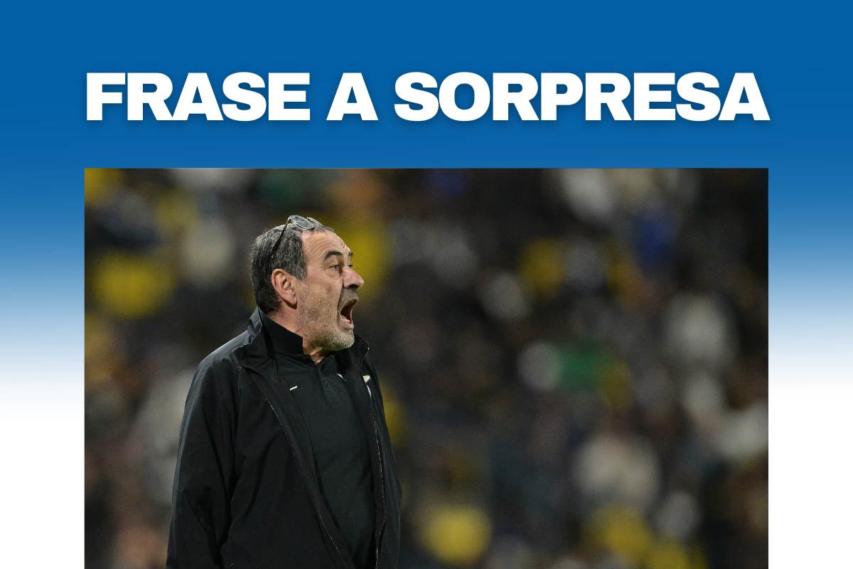 Maurizio Sarri e la frase a sorpresa