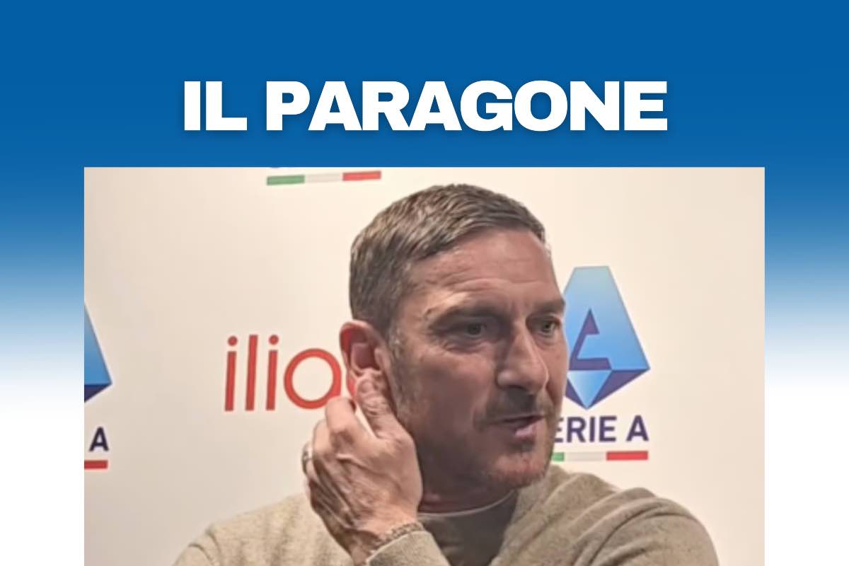 Totti: “Io come Maradona? Non ci sono 100 o 1000 giocatori che fanno lui”