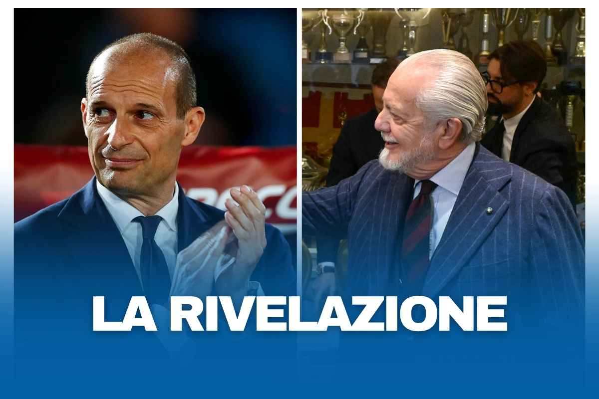 Allegri-Napoli, la rivelazione sorprende tutti: coinvolto De Laurentiis