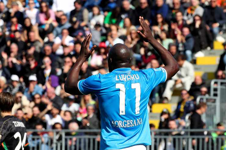 Lukaku durante Venezia-Napoli