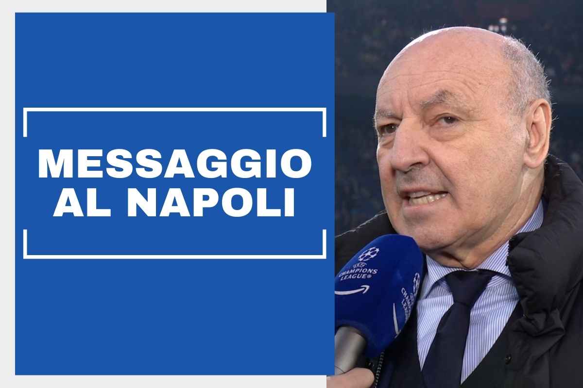 Lotta Napoli Inter, messaggio chiaro di Marotta: azzurri avvisati