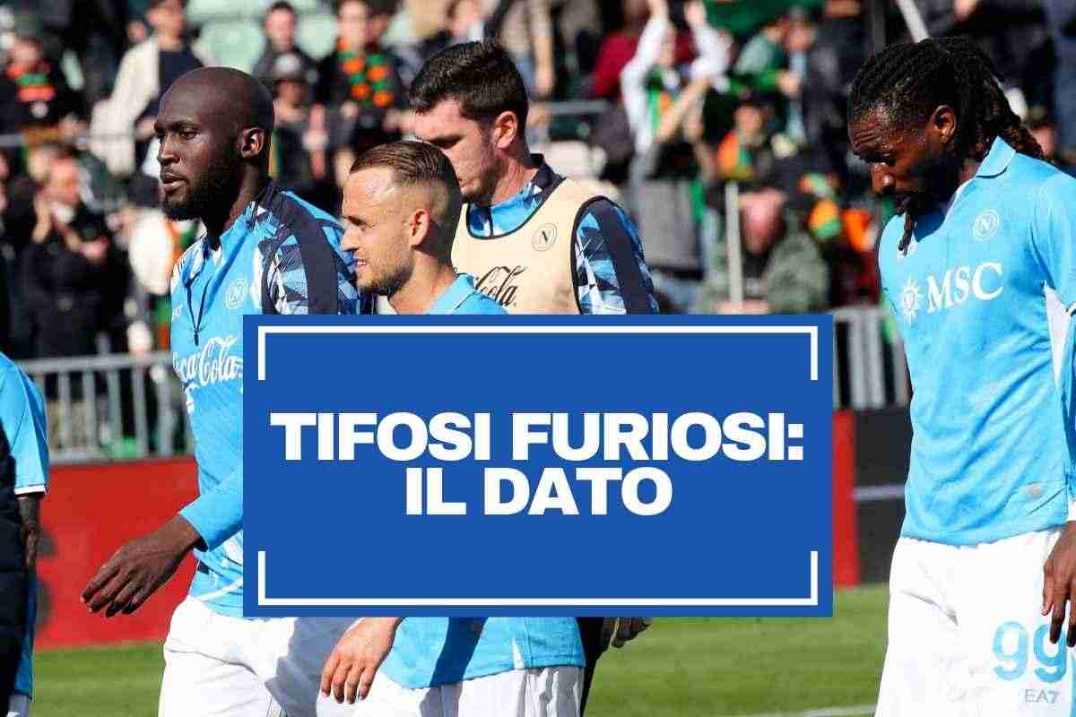 Venezia-Napoli, il dato che fa infuriare i tifosi